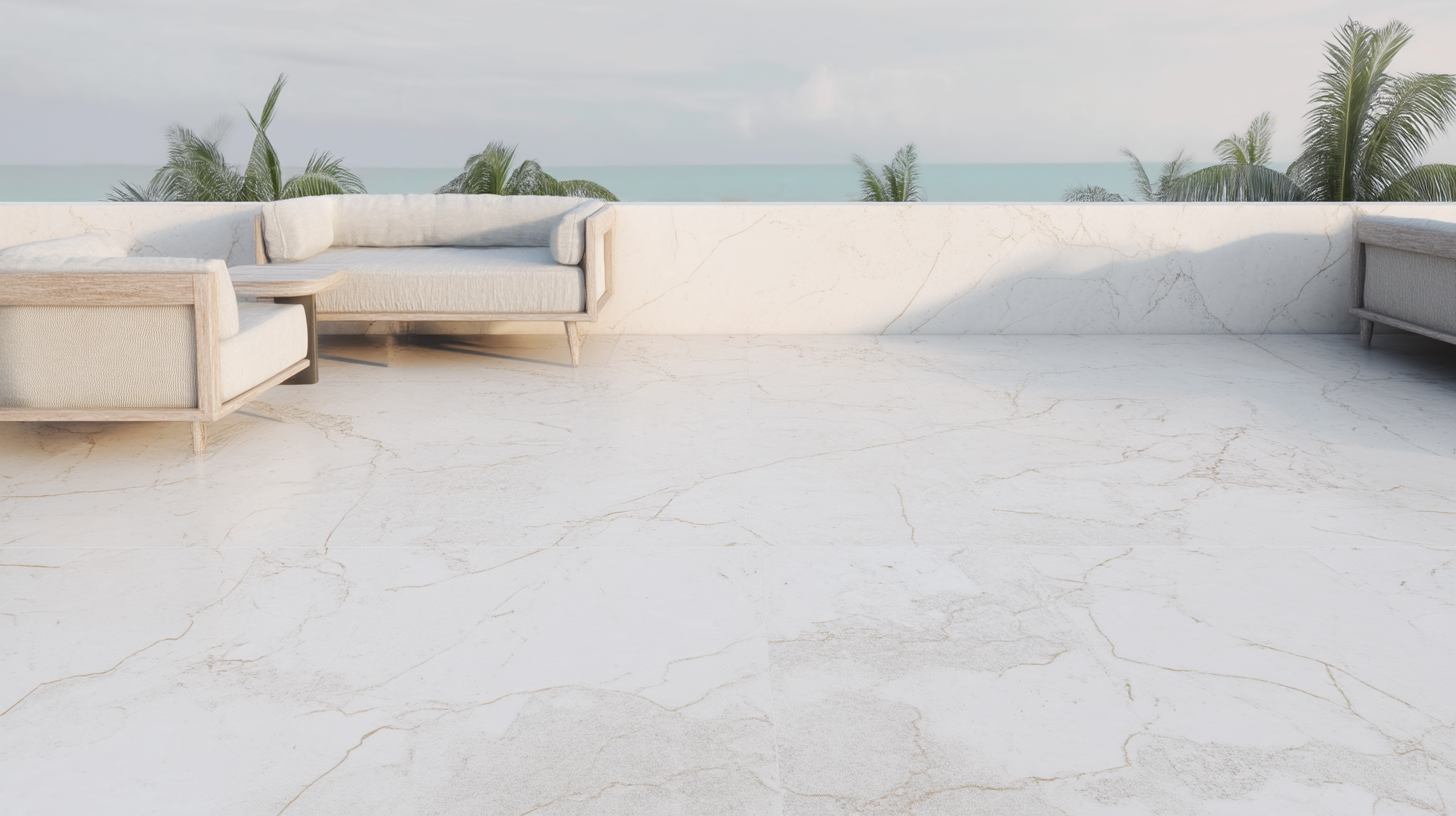 Roof de lujo con mármol Bellagio en Cancún